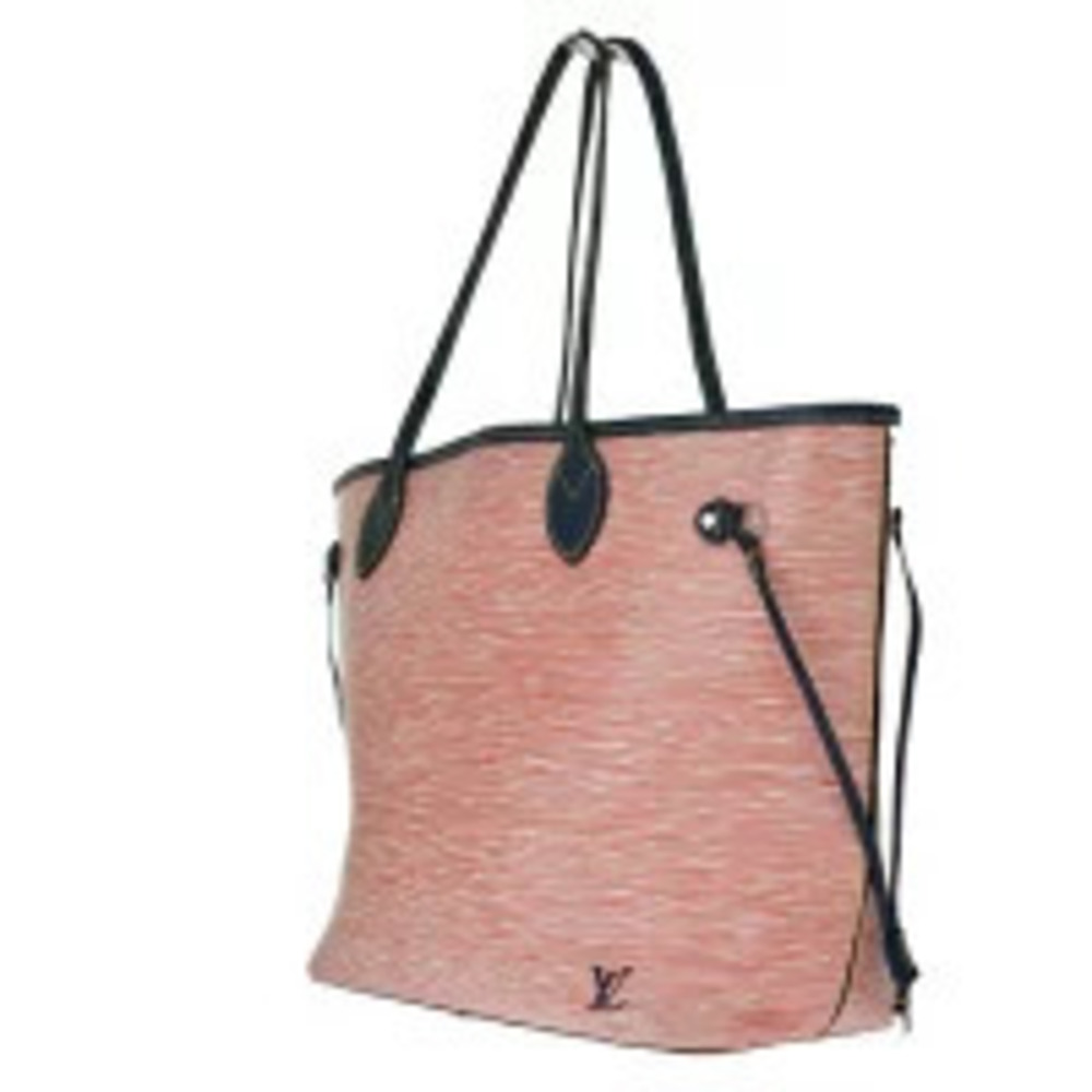 Louis Vuitton Neverfull Bag Shoulder Rouge Tote Leather Denim Epi Blue